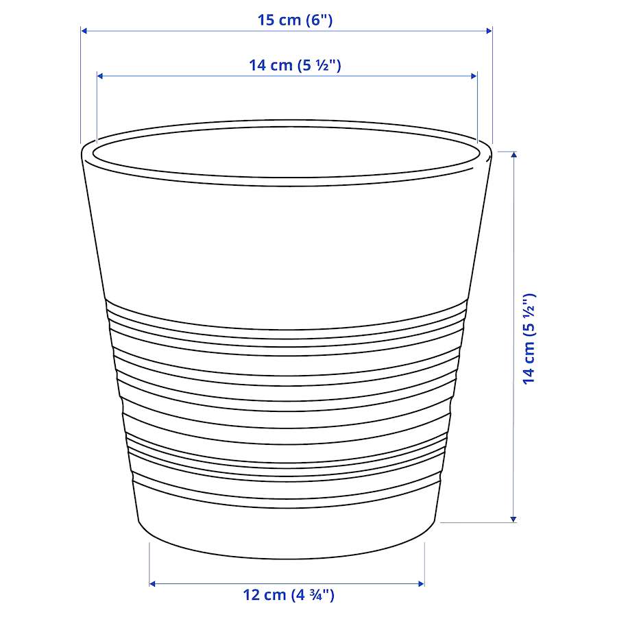 MUSKOT Plant pot, white, 12cm "