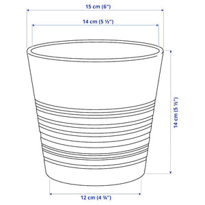 MUSKOTPlant pot, white, 12cm "