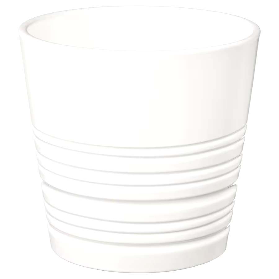 MUSKOT Plant pot, white, 12cm "