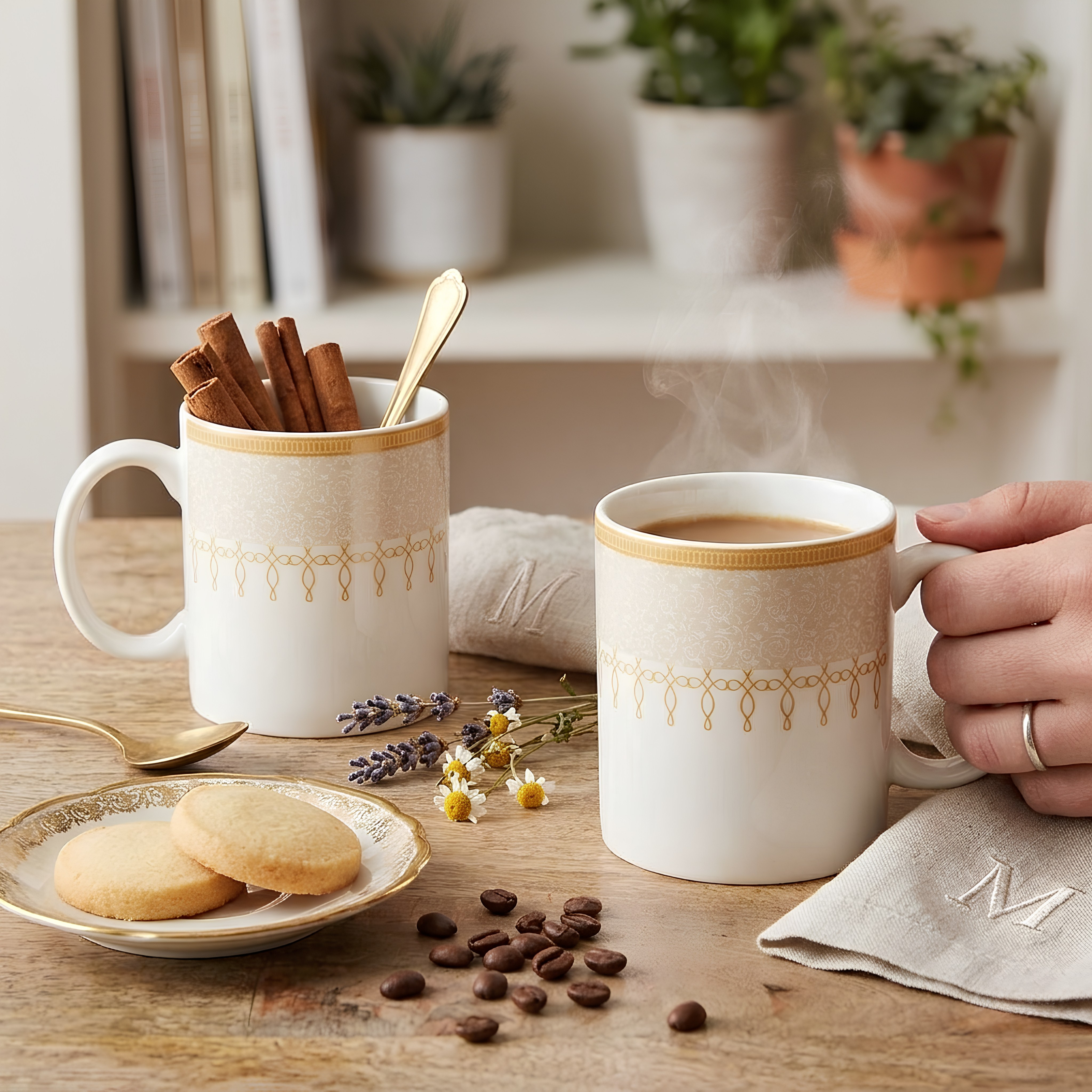 Mimira. 

Printed Mug with Handle – Set of 2