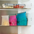 FILFISK 3-piece resealable bag set, multicolour/silicone