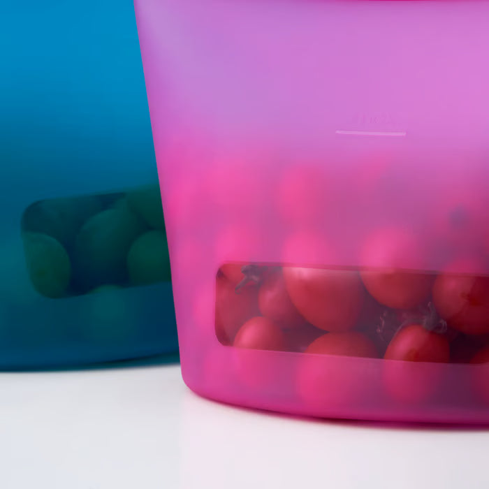 FILFISK 3-piece resealable bag set, multicolour/silicone