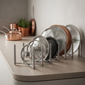 VARIERA  Pot lid organiser, stainless steel