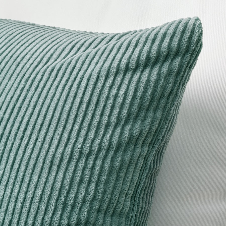 CUSHION COVER GREY-TURQUOISE