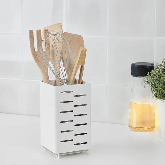 AVSTEG Kitchen utensil rack, white, 18 cm 