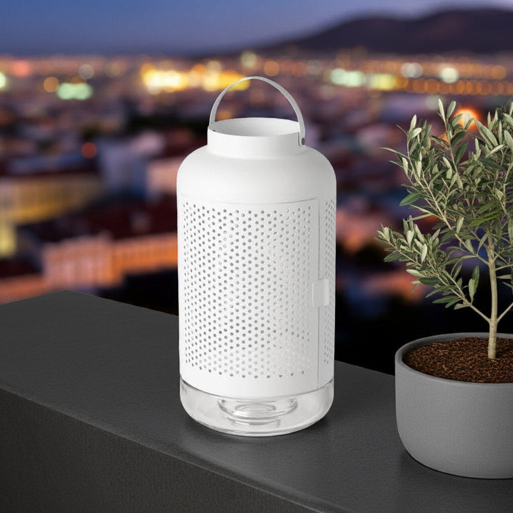 Adelhet Lantern for Block Candle White