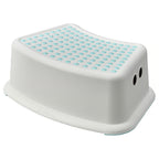 FÖRSIKTIG Children's stool, white/turquoise