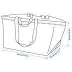 FRAKTA Carrier bag, large, blue, 55x37x35 cm/71 l
