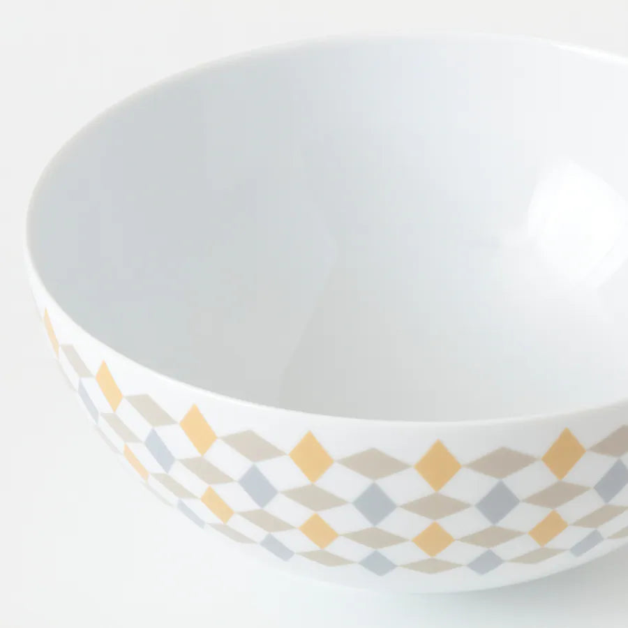 GOKVÄLLÅc Serving bowl, white/beige