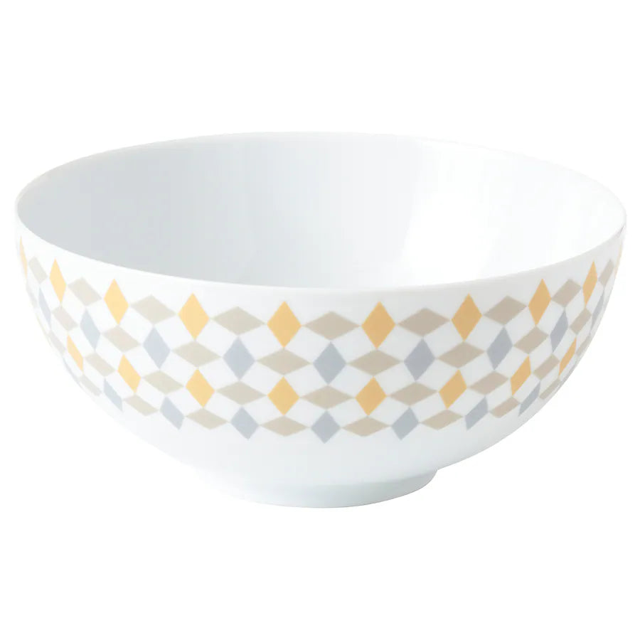 GOKVÄLLÅc Serving bowl, white/beige