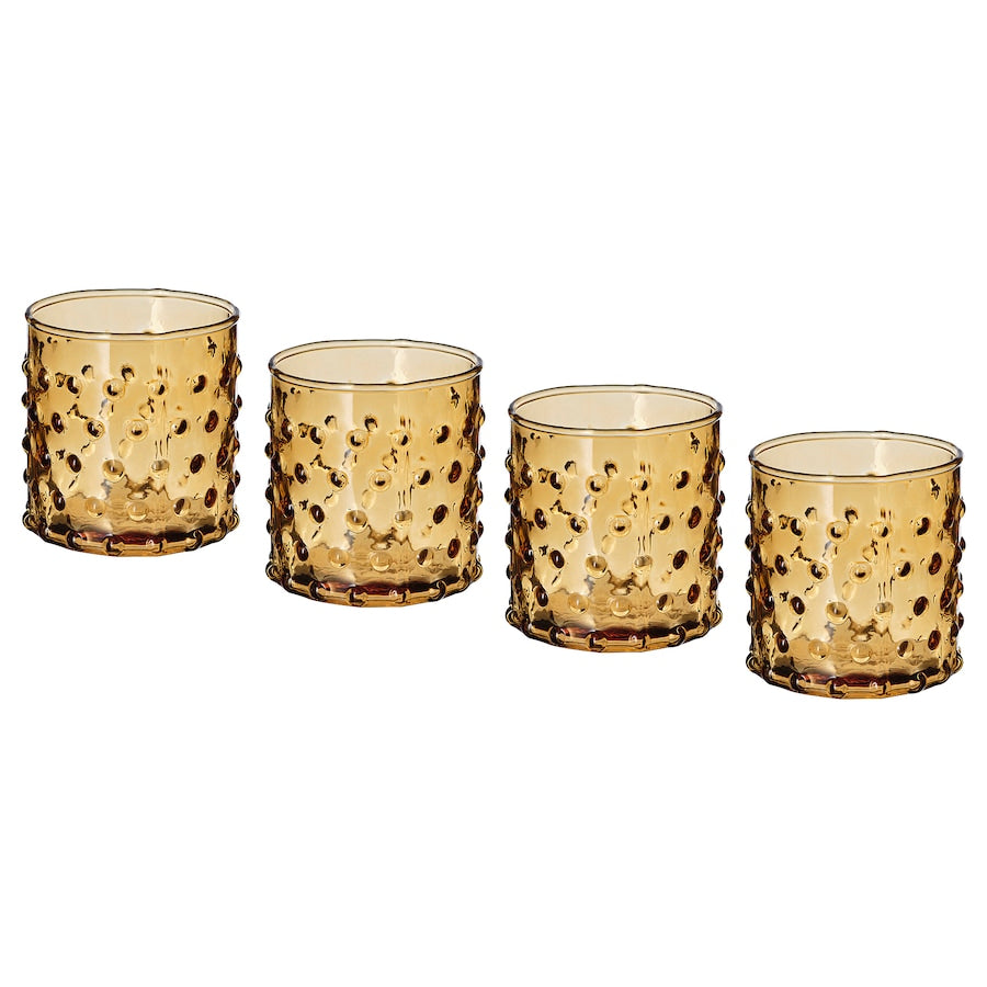 TEALIGHT HOLDER, DARK YELLOW