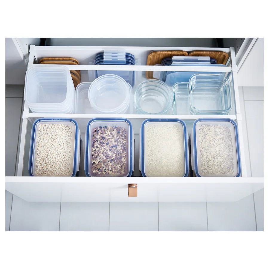 IKEA 365+Food container, square/plastic with lid