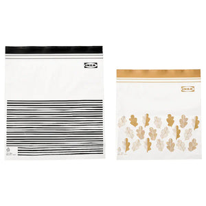 ISTADResealable bag, patterned black/yellow