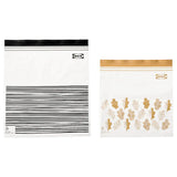 ISTADResealable bag, patterned black/yellow