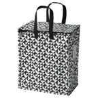 KNALLA Bag, black/white,47 l