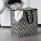 KNALLA Bag, black/white,47 l