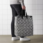 KNALLA Bag, black/white,47 l