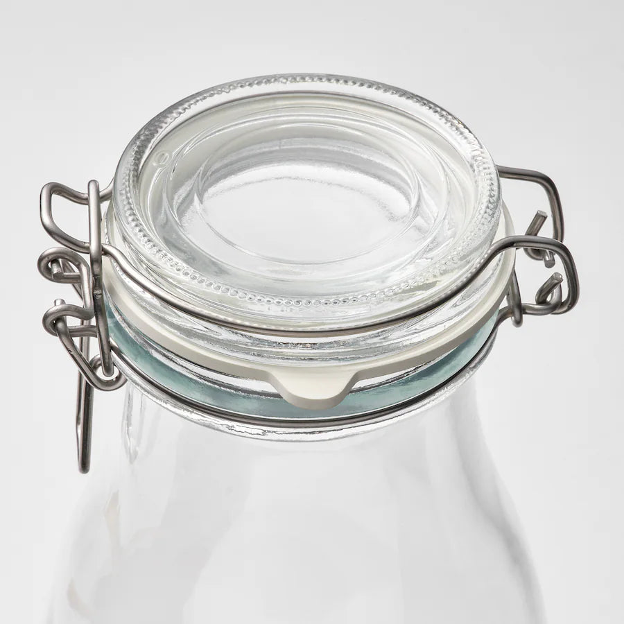 KORKEN Bottle shaped jar with lid,