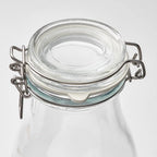 KORKEN Bottle shaped jar with lid,