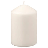 LÄTTNADUnscented block candle, natural, 10 cm