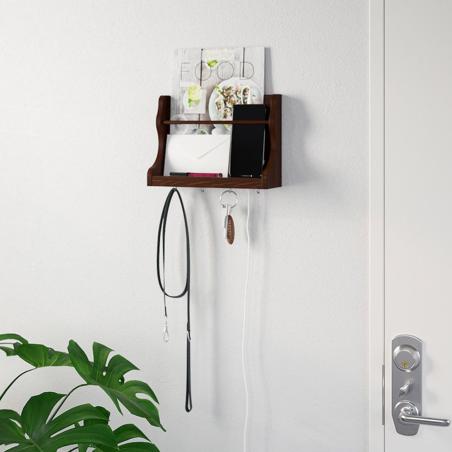 WALL ORGANIZER, DARK BROWN