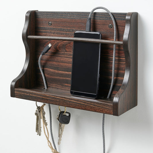 WALL ORGANIZER, DARK BROWN