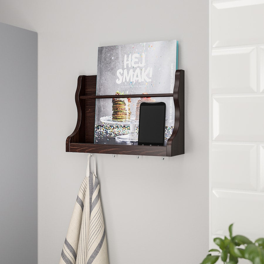 WALL ORGANIZER, DARK BROWN