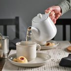 LYSRÄKA Teapot, white, 0.8 l