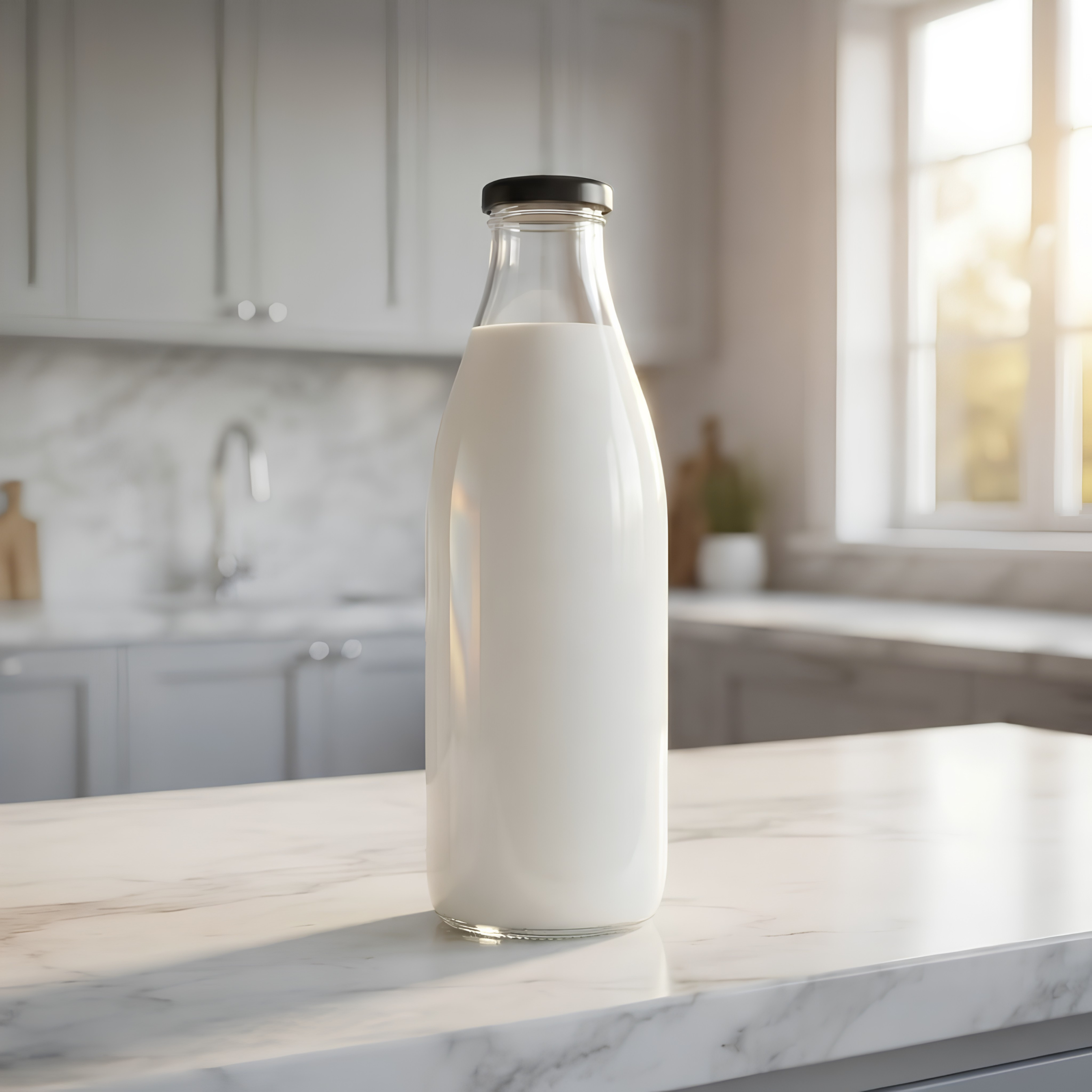 Homesop 1 Litre Glass Beverage Bottle