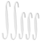 NEREBY S-hook, white 5/pack