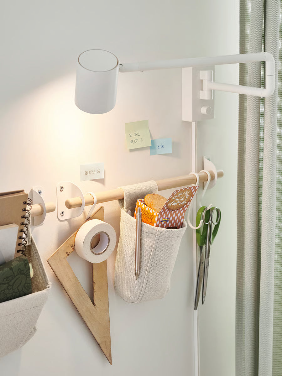 NEREBY S-hook, white 5/pack