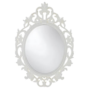 VIKERSUND Wall Mirror, oval/white59x85 cm