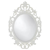 VIKERSUND Wall Mirror, oval/white59x85 cm