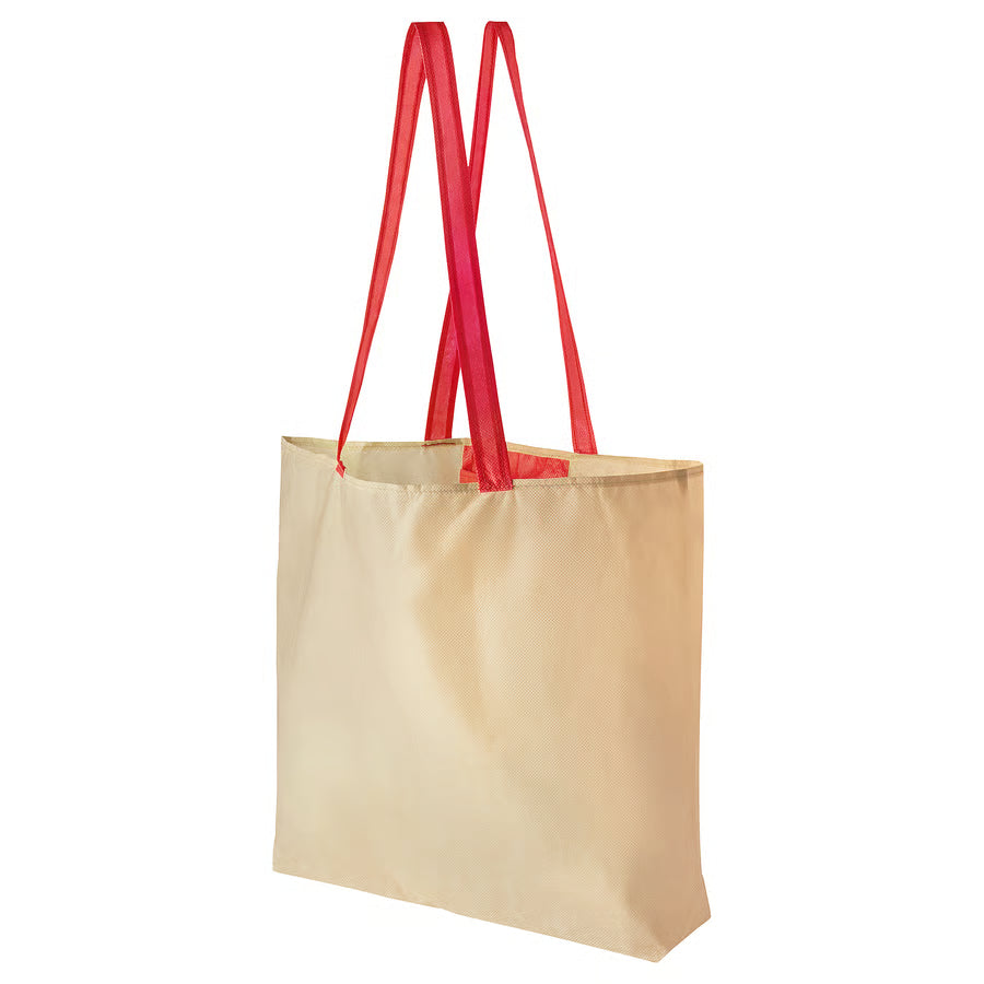 PLANTERING Carrier bag, light brown/red