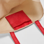 PLANTERING Carrier bag, light brown/red