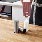 PLATS Salt/pepper shaker, set of 2, stainless steel