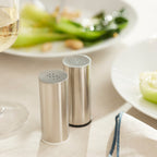 PLATS Salt/pepper shaker, set of 2, stainless steel