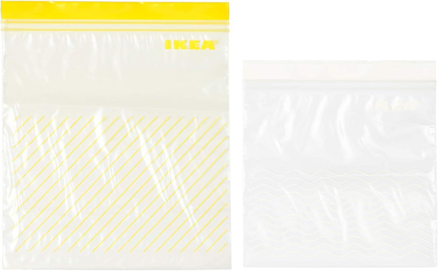 ISTAD Resealable bag, yellow /white x50