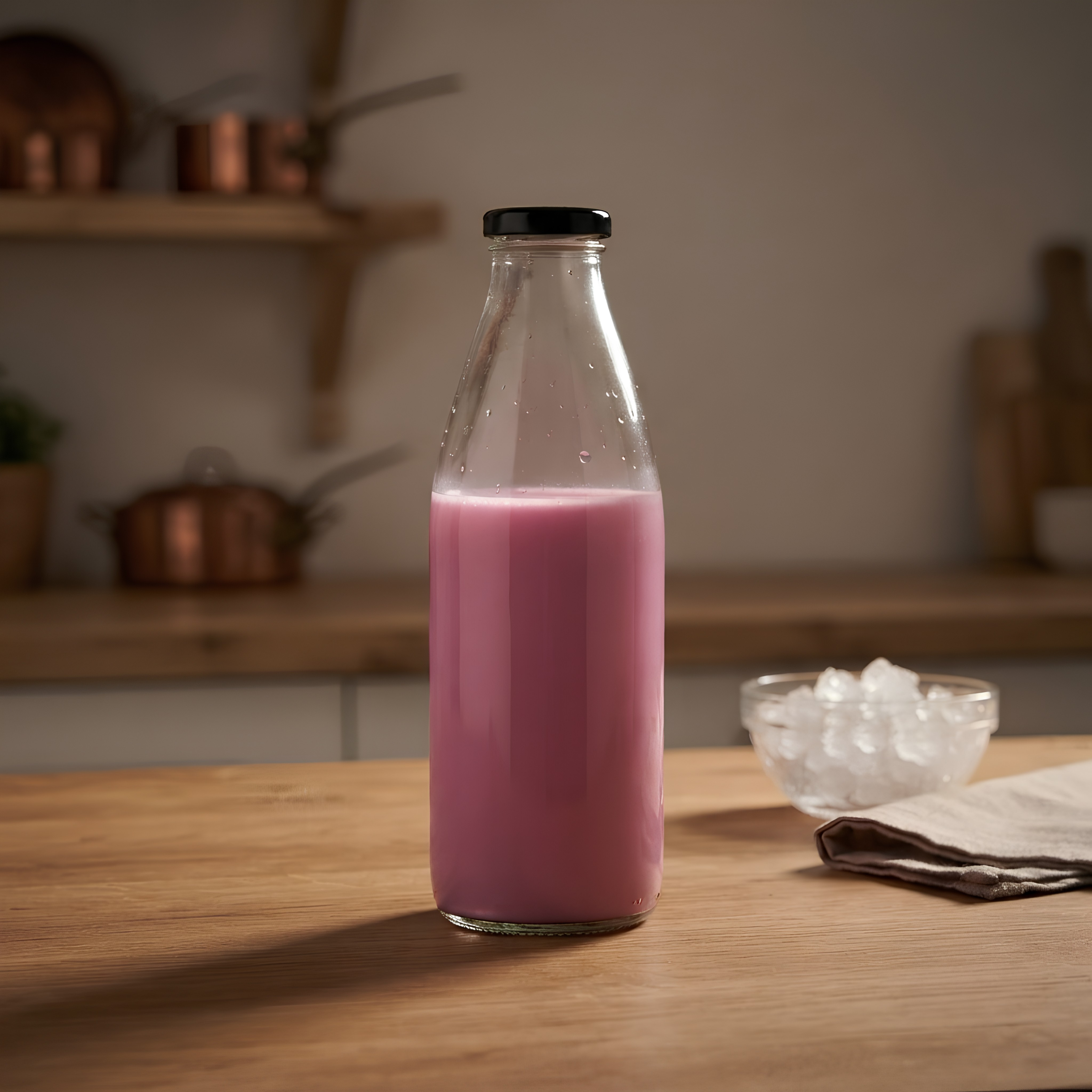 Homesop 1 Litre Glass Beverage Bottle