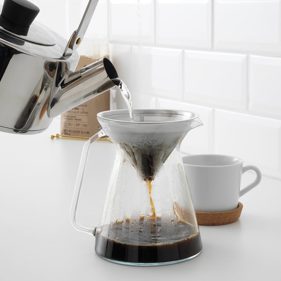 HÖGMODIG
Coffee maker for drip coffee, clear glass/stainless