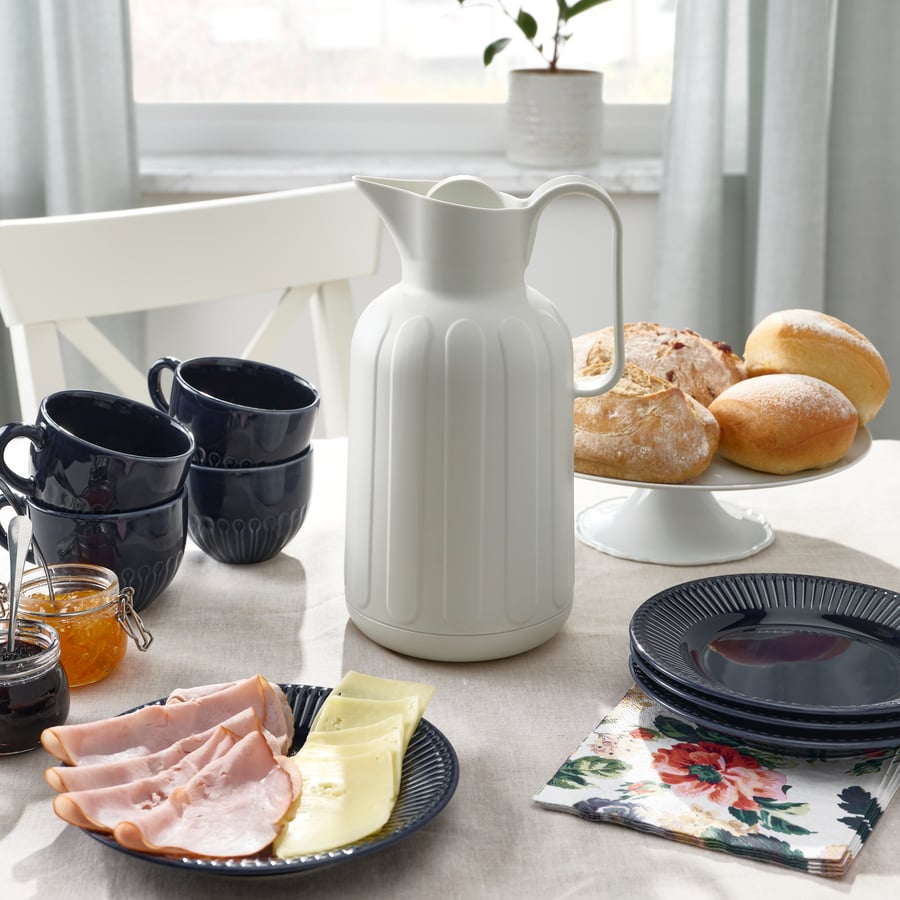 TAGGÖGA
Vacuum flask, off-white, 1.6 l