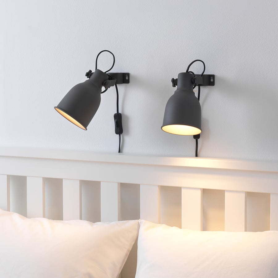 HEKTAR
Wall/clamp spotlight, dark grey
