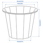 BUSKVERK Plant pot, in/outdoor grey, 9 cm