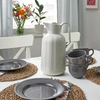 TAGGÖGA
Vacuum flask, off-white, 1.6 l