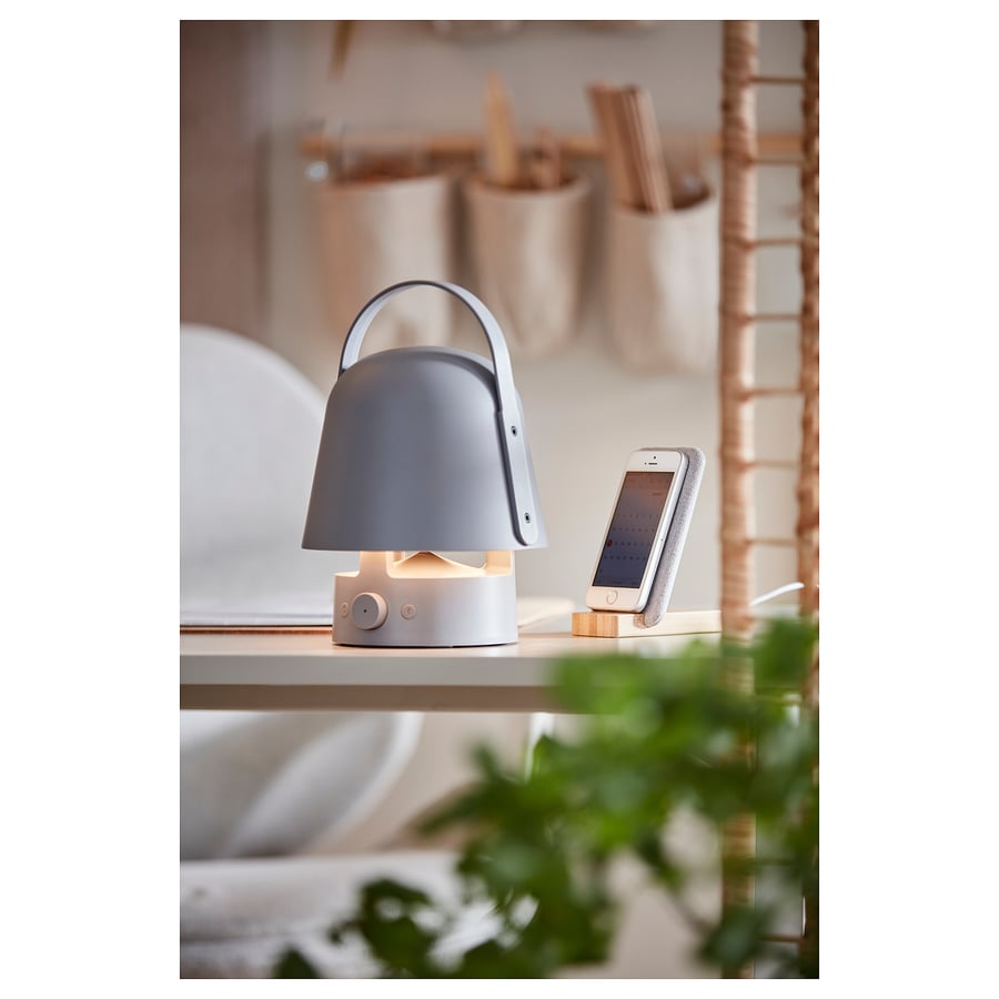 VAPPEBY
Bluetooth speaker lamp, outdoor/blue