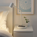 NYMÅNE
Work lamp with wireless charging, white