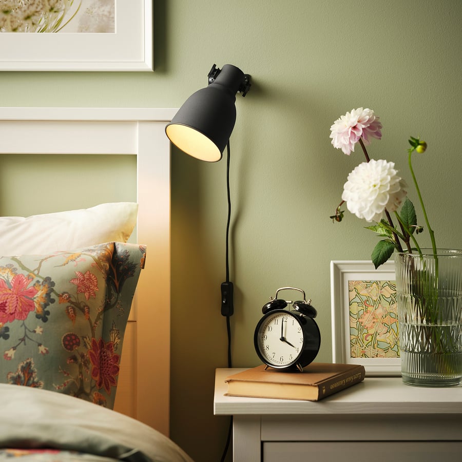 HEKTAR
Wall/clamp spotlight, dark grey