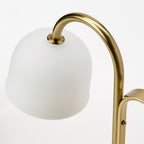 TVÅMASTAD
LED portable lamp, battery-operated brass/opal white glass