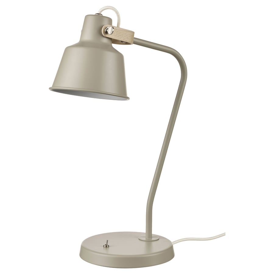 SJÖMAKT
Desk lamp, beige/ash