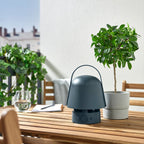 VAPPEBY
Bluetooth speaker lamp, outdoor/blue